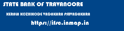 STATE BANK OF TRAVANCORE  KERALA KOZHIKODE VADAKARA PSBVADAKARA  ifsc code